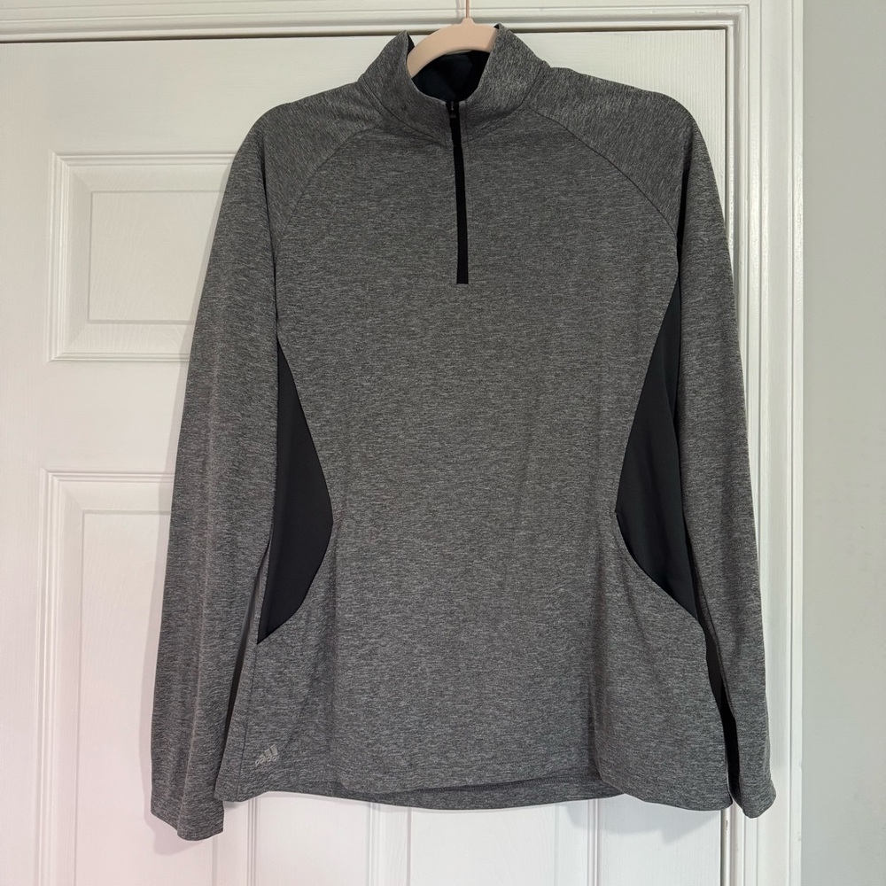 NWT Audi Adidas Golf Gray Quarter Zip Medium